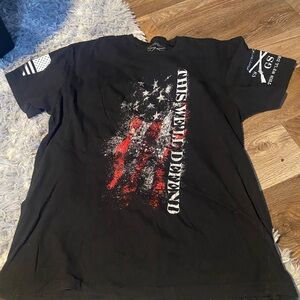 Grunt Style Black Patriotic Graphic Tee